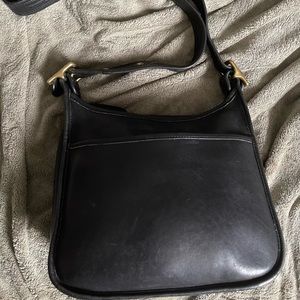 Coach Vintage in style 9966 Black Legacy Leather Zip Crossbody Shoulder Bag